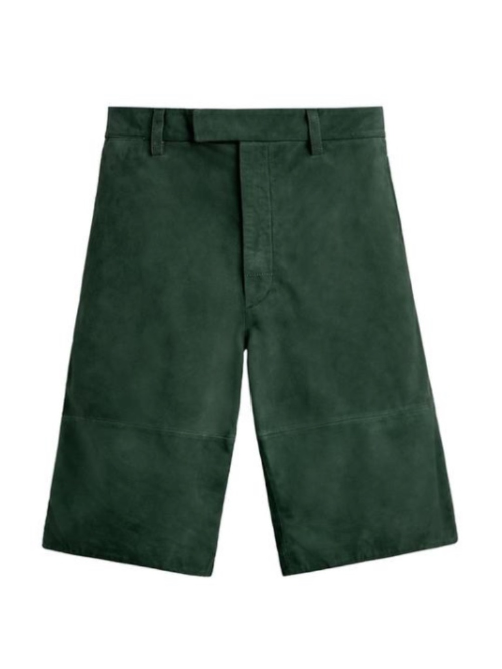 Zara RELAXED FIT SUEDE LEATHER SHORTS